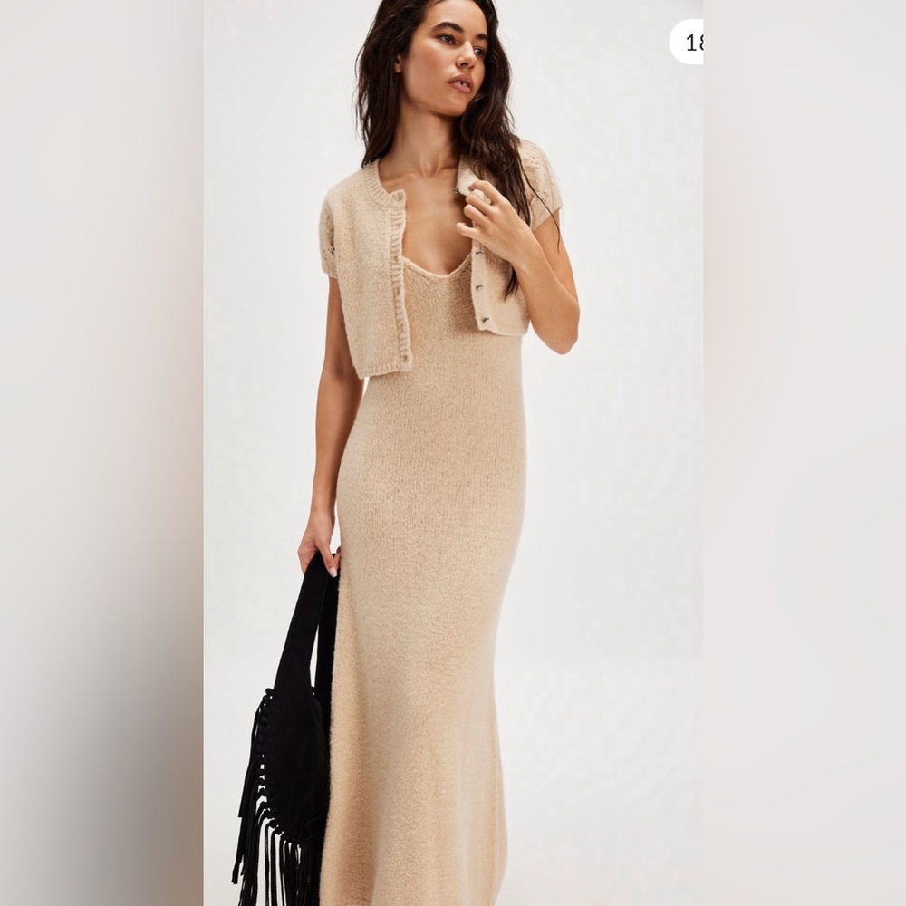 Free people Audrey Sweater Set dress NWOT size L
